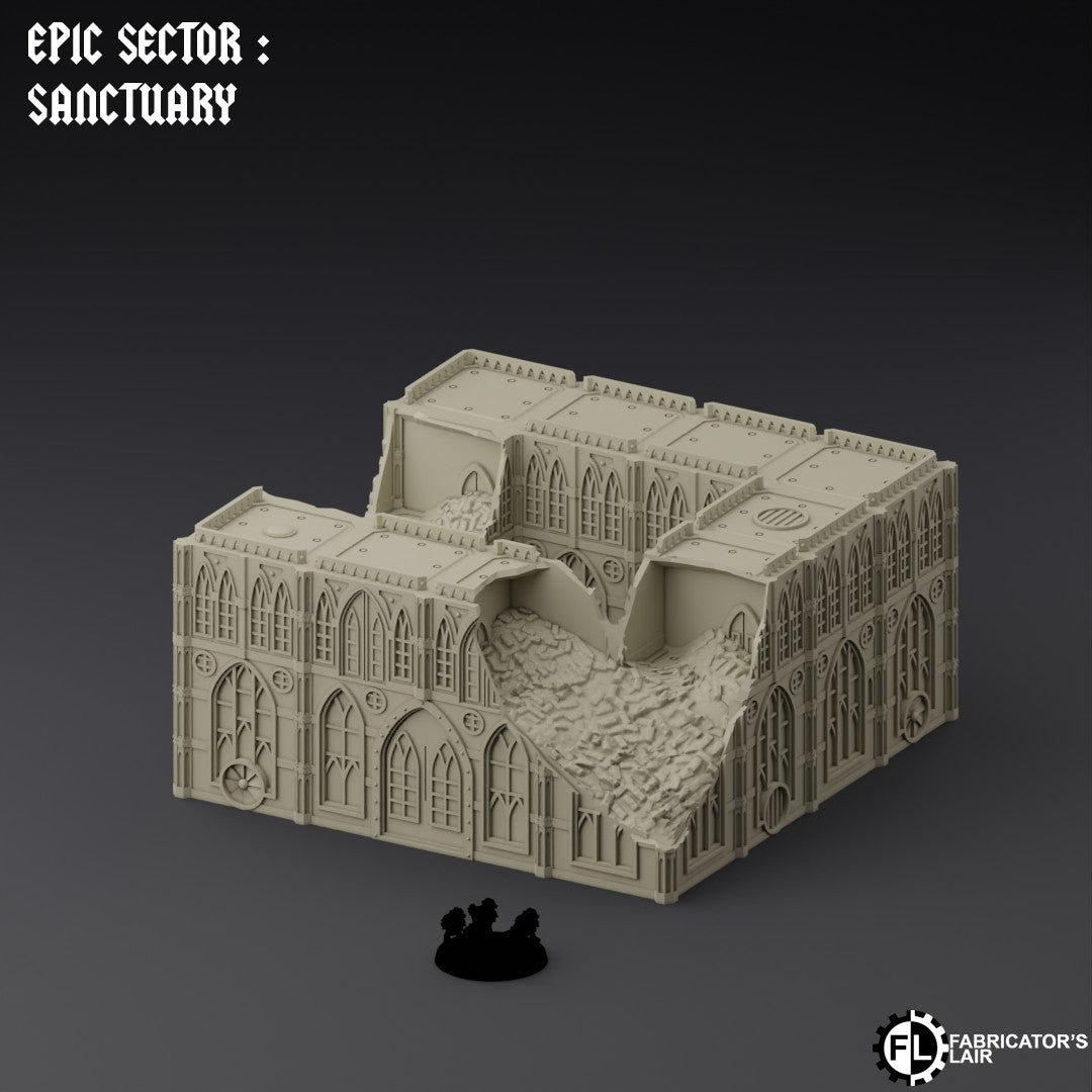 Destroyed Hab 4 – Epic Scale Gelände (6–10 mm)