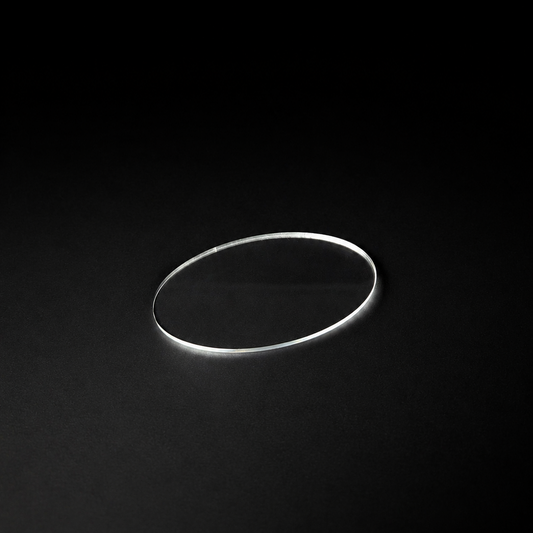 Transparent Base 35x60mm Oval (6pcs) - Laser-Cut Acrylic (Plexiglas©)